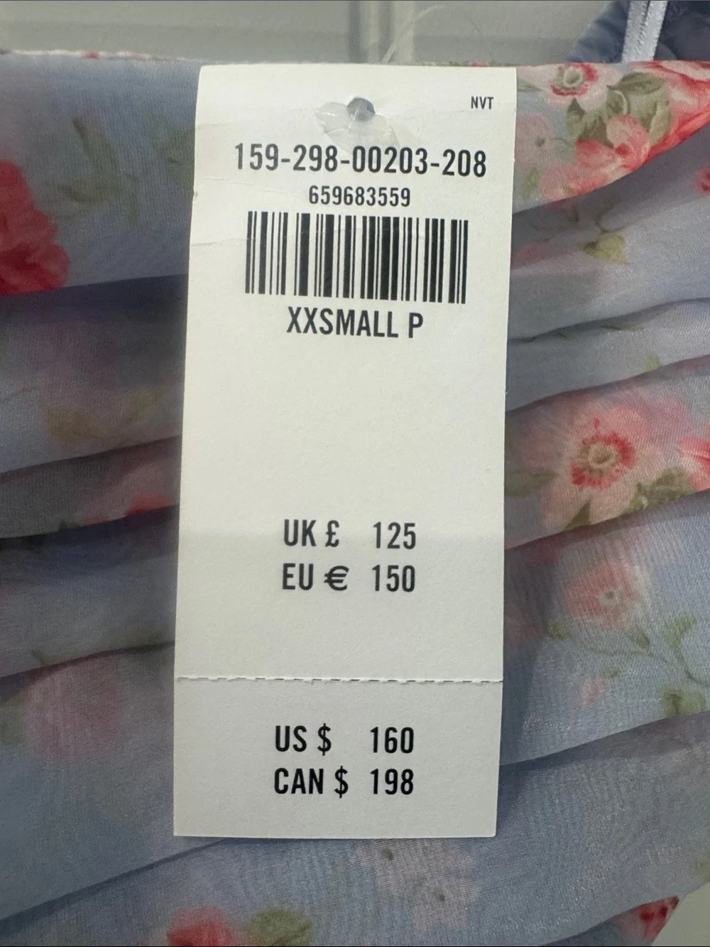 ABERCROMBIE & FITCH Lavender Pink Hi Lo Floral OTS Dress XXS Petite NWT KP $160